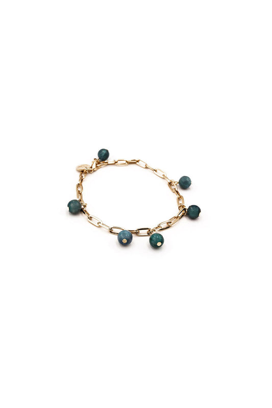 Apatite charms bracelet